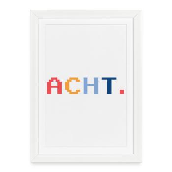 8th Birthday Gift Eight - Framed poster (27 × 37 cm) - white - Front