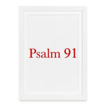 NEW Psalm 91 (Red) - Framed poster (27 × 37 cm) - white - Front