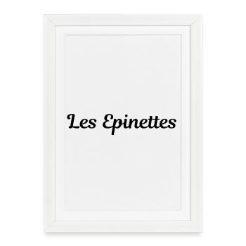 Epinettes Paris - Framed poster (27 × 37 cm) - white - Front