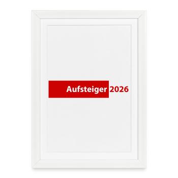 Promoted 2026 Promotion - Framed poster (27 × 37 cm) - white - Front