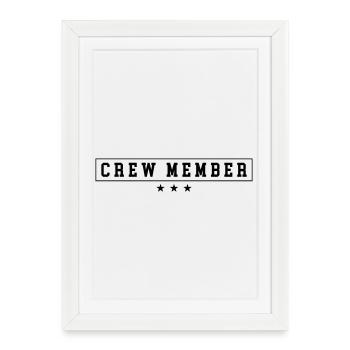 crew member - Framed poster (27 × 37 cm) - white - Front