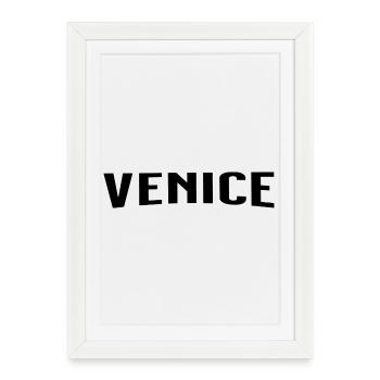 Venise - Affiche encadrée (27 × 37 cm) - blanc - Devant