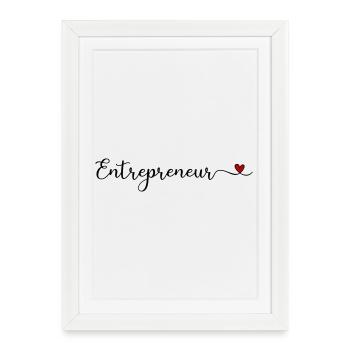 Entrepreneur - Framed poster (27 × 37 cm) - white - Front