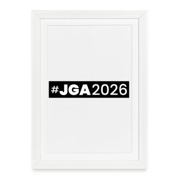 Jga 2026 Enterrement de vie de garçon - Affiche encadrée (27 × 37 cm) - blanc - Devant