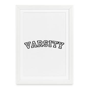 Conception de la police universitaire - Affiche encadrée (27 × 37 cm) - blanc - Devant