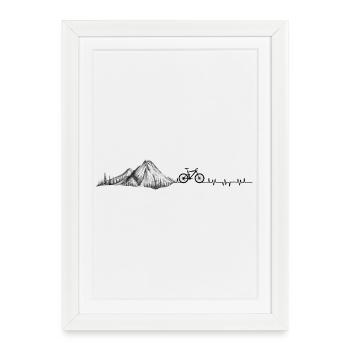 Heartbeat VTT - Affiche encadrée (27 × 37 cm) - blanc - Devant