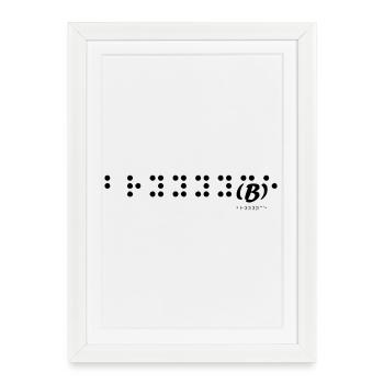 Motif Nature Éclat de Couleurs - Affiche encadrée (27 × 37 cm) - blanc - Devant