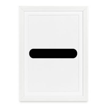 Button - Framed poster (27 × 37 cm) - white - Front