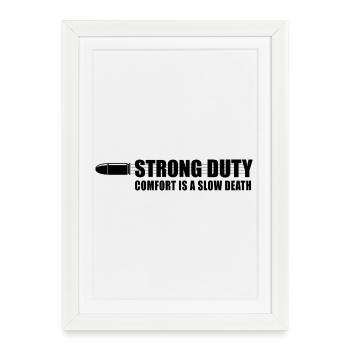 Slow death - Framed poster (27 × 37 cm) - white - Front
