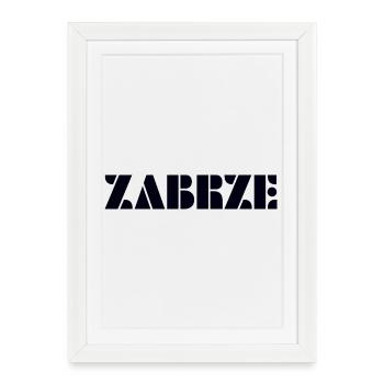 ZABRZE Polska Pologne Pologne - Affiche encadrée (27 × 37 cm) - blanc - Devant