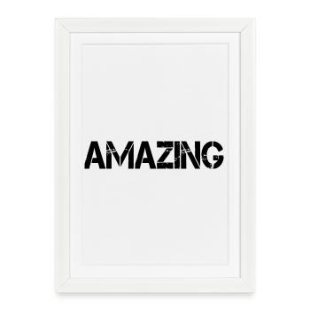 amazing - Framed poster (27 × 37 cm) - white - Front