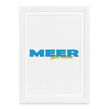 LA MER FONCTIONNE TOUJOURS - Affiche encadrée (27 × 37 cm) - blanc - Devant