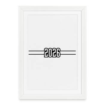 2026 stroke year - Framed poster (27 × 37 cm) - white - Front