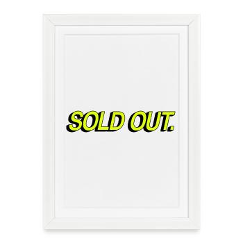 Sold Out - Framed poster (27 × 37 cm) - white - Front