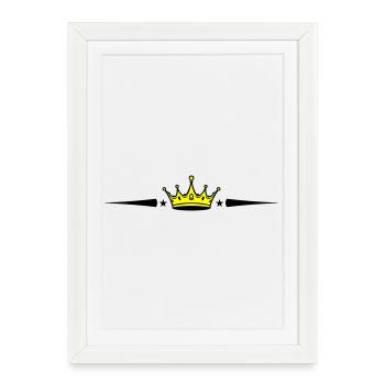 Crown Element - Framed poster (27 × 37 cm) - white - Front