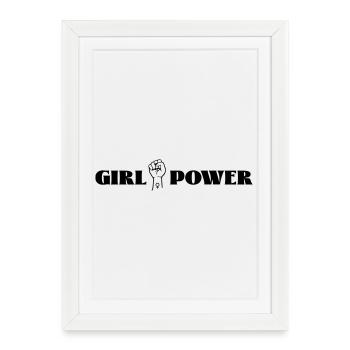 girl power - Framed poster (27 × 37 cm) - white - Front