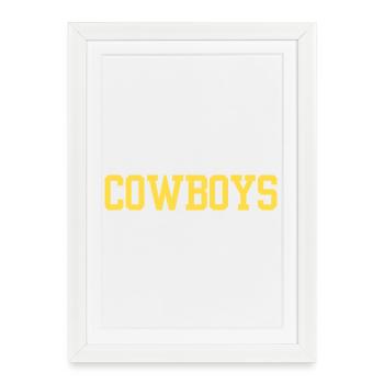 Cowboys - Affiche encadrée (27 × 37 cm) - blanc - Devant
