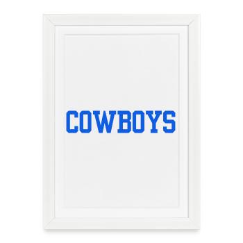 Cowboys - Affiche encadrée (27 × 37 cm) - blanc - Devant