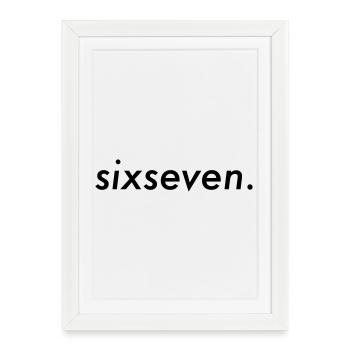Six-sept - Affiche encadrée (27 × 37 cm) - blanc - Devant