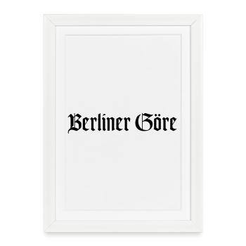 BERLINER GÖRE - Gerahmtes Poster (27 × 37 cm) - Weiß - Vorne