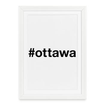 OTTAWA Canada Kanada Mot-clic - Affiche encadrée (27 × 37 cm) - blanc - Devant