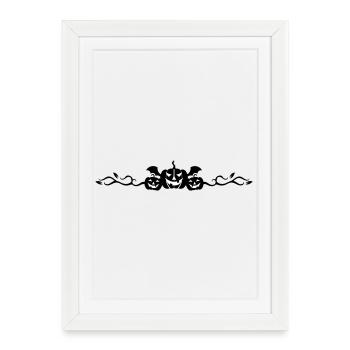 Halloween set of pumpkins - Framed poster (27 × 37 cm) - white - Front