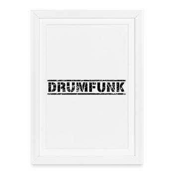 Drum Radio - Framed poster (27 × 37 cm) - white - Front
