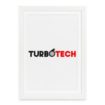 Turbotech - Red & Black Turbo-Charger - Framed poster (27 × 37 cm) - white - Front
