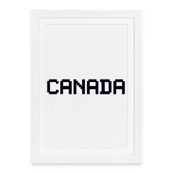 CANADA - Affiche encadrée (27 × 37 cm) - blanc - Devant
