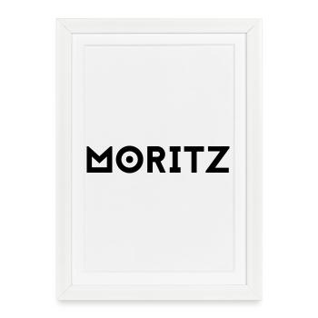 First name Moritz - Framed poster (27 × 37 cm) - white - Front