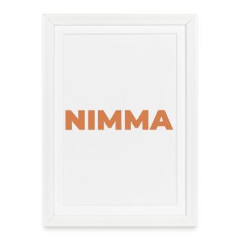 NIMMA - Affiche encadrée (27 × 37 cm) - blanc - Devant