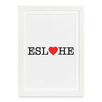Eslohe - Framed poster (27 × 37 cm) - white - Front