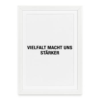 Human Rights Minimal Art - Framed poster (27 × 37 cm) - white - Front