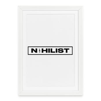 NIHILIST_PENGUIN_DARK - Framed poster (27 × 37 cm) - white - Front