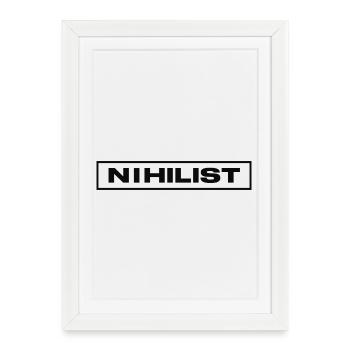 NIHILIST_DARK - Framed poster (27 × 37 cm) - white - Front