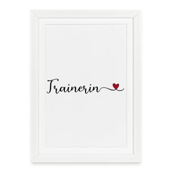 Coach - Framed poster (27 × 37 cm) - white - Front