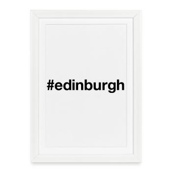 ÉDIMBOURG Écosse Schottland - Affiche encadrée (27 × 37 cm) - blanc - Devant