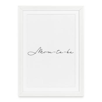 Future maman - Affiche encadrée (27 × 37 cm) - blanc - Devant