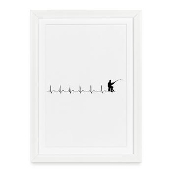 Please upload the design image - Framed poster (27 × 37 cm) - white - Front