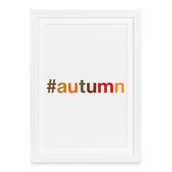 AUTUMN Herbst - Framed poster (27 × 37 cm) - white - Front