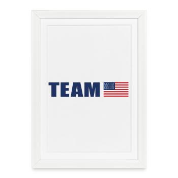 Team USA - Framed poster (27 × 37 cm) - white - Front