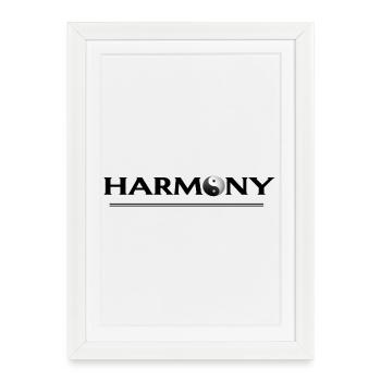 Harmony - Framed poster (27 × 37 cm) - white - Front