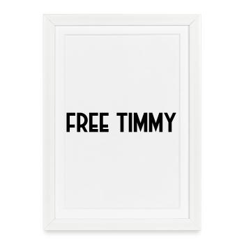 Free Timmy saves the humpback whale - Framed poster (27 × 37 cm) - white - Front