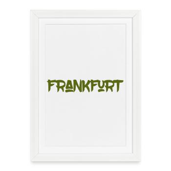 Frankfurt - Main - Hessen - Römer - Höchst - Gerahmtes Poster (27 × 37 cm) - Weiß - Vorne