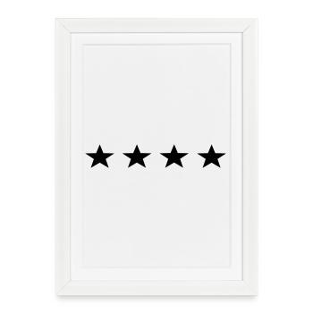 stars - Framed poster (27 × 37 cm) - white - Front