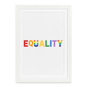 Equality - Framed poster (27 × 37 cm) - white - Front