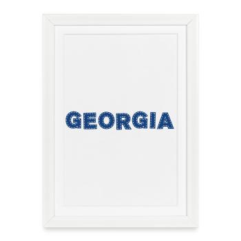 État de Géorgie - Affiche encadrée (27 × 37 cm) - blanc - Devant