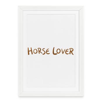 Love Horse Radiant - Framed poster (27 × 37 cm) - white - Front