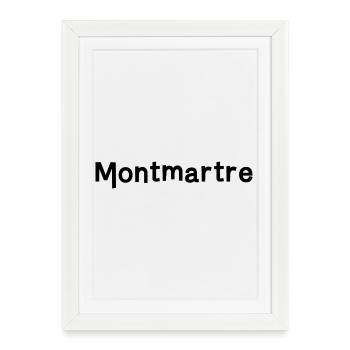 Montmartre - Framed poster (27 × 37 cm) - white - Front