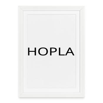 Hopla - Affiche encadrée (27 × 37 cm) - blanc - Devant